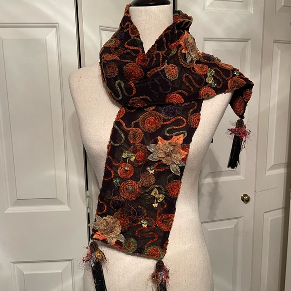 Mary Frances Multicolor Floral Scarf - Picture 2 of 4